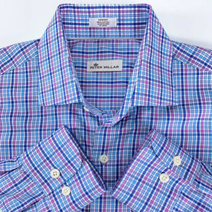 Peter Millar Crown Medium Long Sleeve Pink & Blue